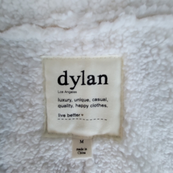 Dylan Boho Faux Suede Sherpa Fur Vest Size M - Picture 6 of 10